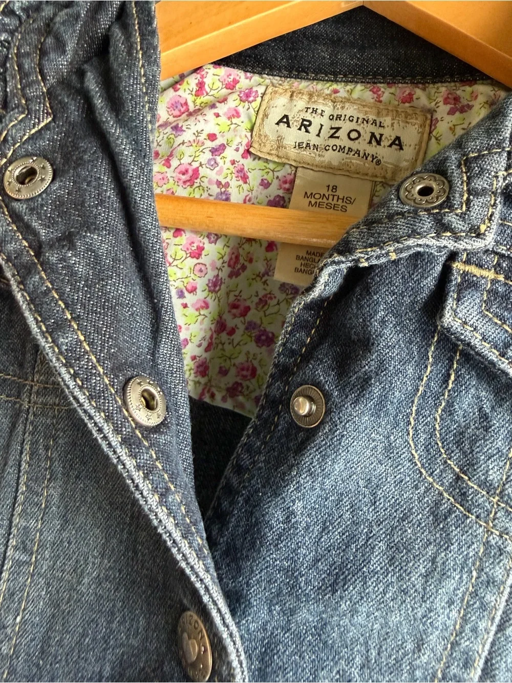 Arizona Jean Company Dark Denim Jean Jacket in Deep Blue